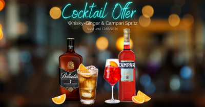 Cocktail of the month: Whiskey-Ginger Ale and Campari Spritz