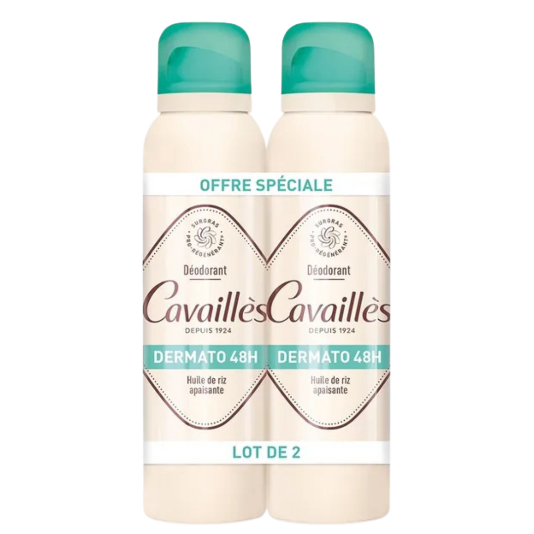 Rogé Cavaillès Dermato Deodorant Anti-Odor 48H - Lot de 2 x 150 ml