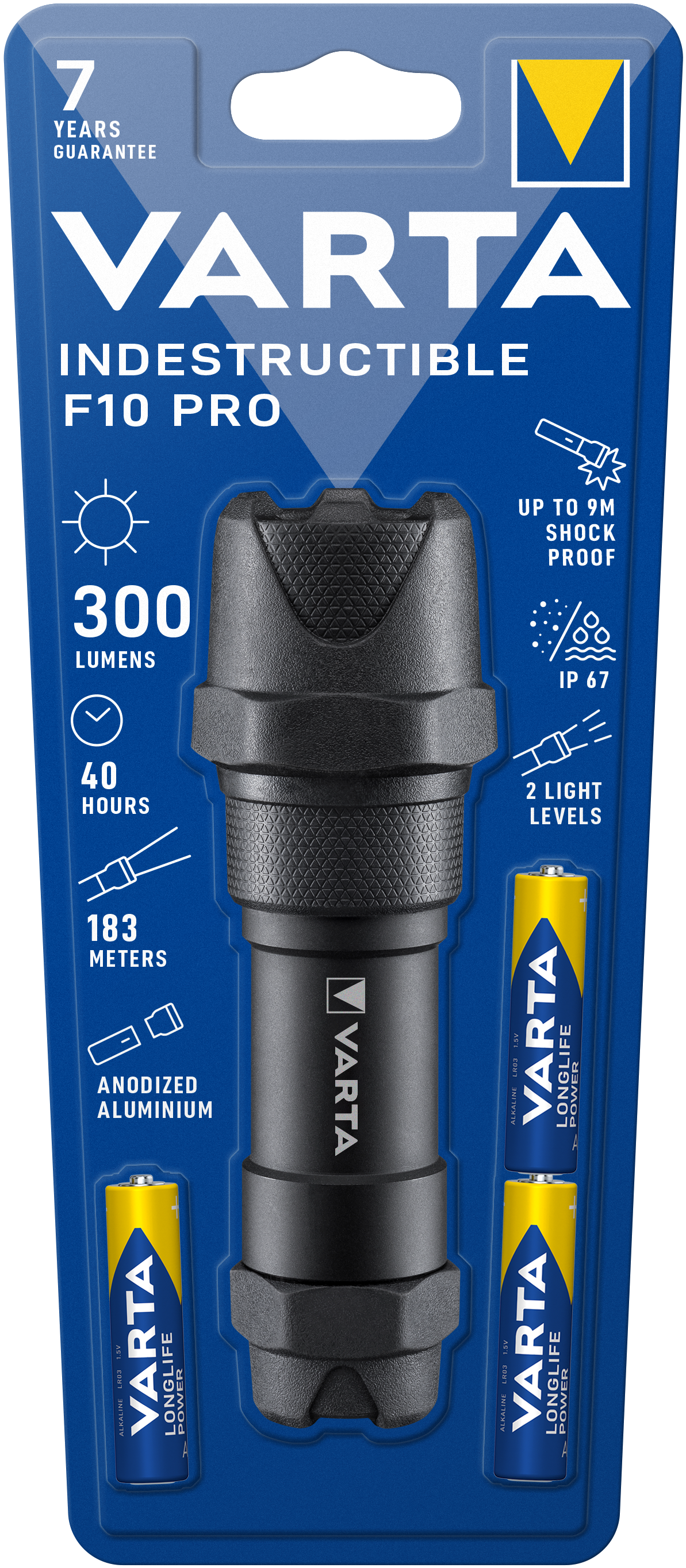 Varta 1W LED Indestructible Light 3*AAA  (Batteries included)