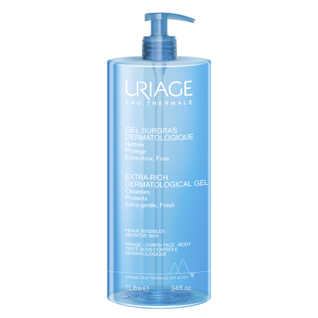 Uriage Gel Surgras Liquide Dermatologique - Flacon pompe 1L