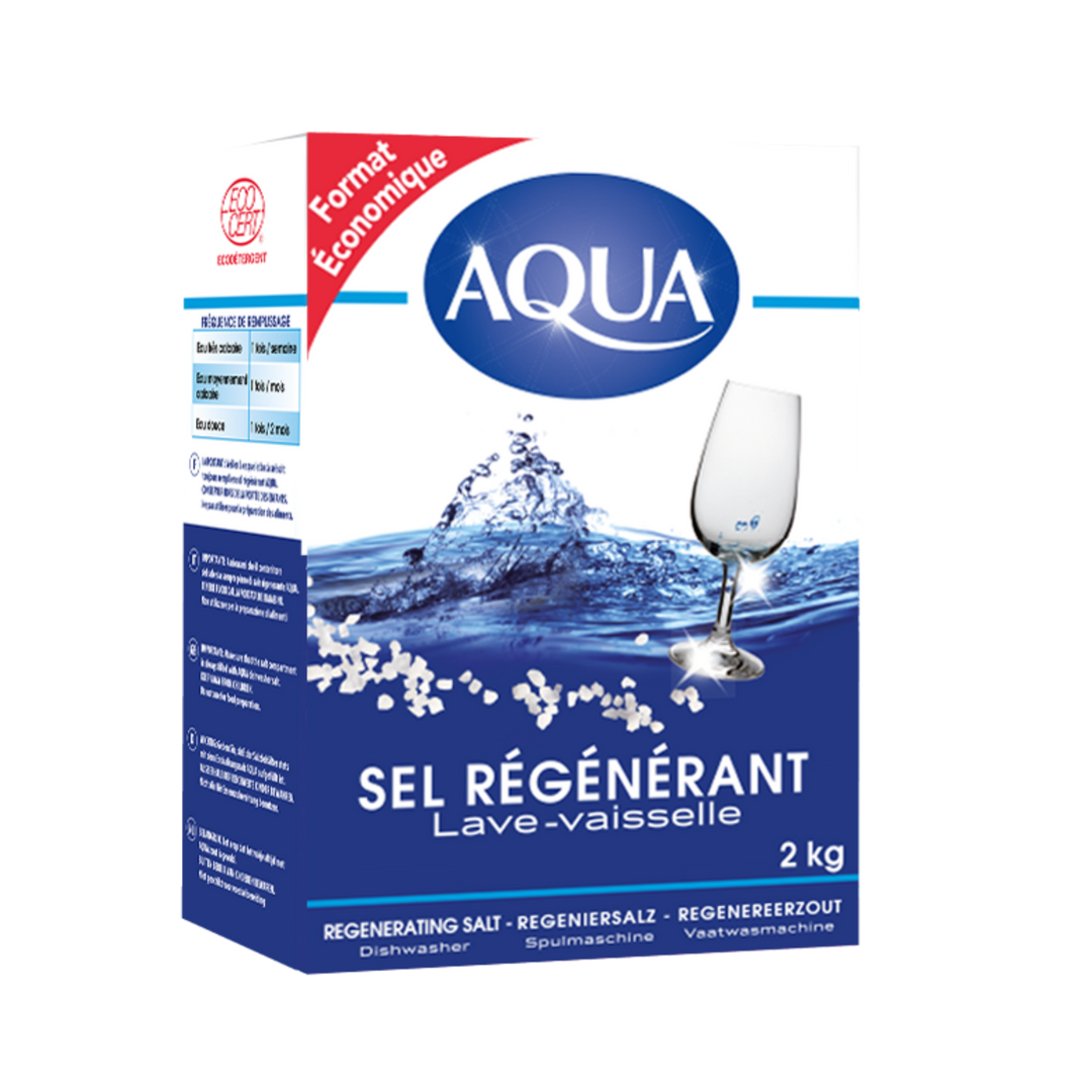 Aqua Dishwasher Regenerating Salt 2kg