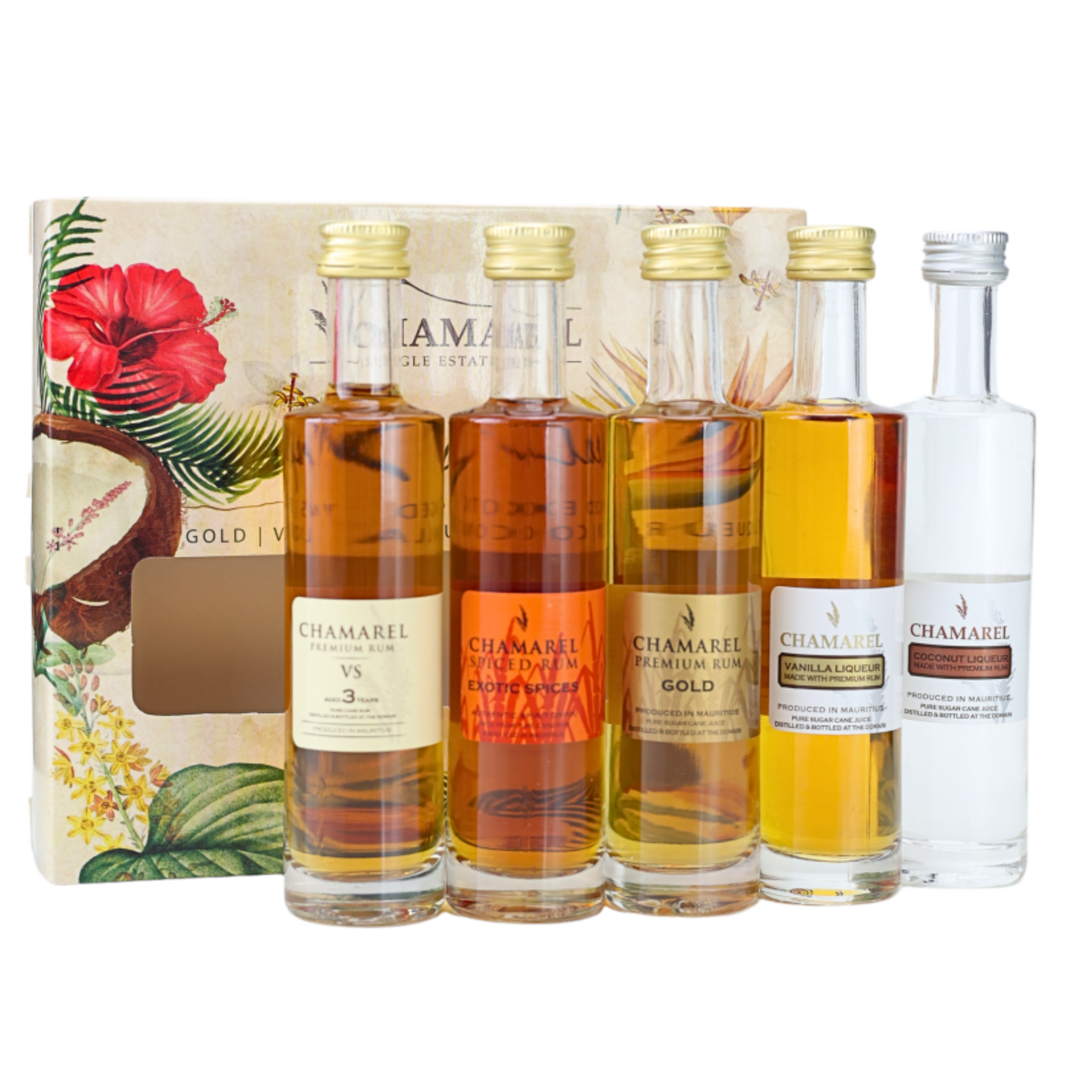 Chamarel Premium Rum Coffret Tropical 5x5cl