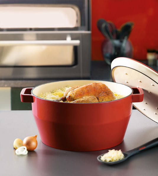 Pyrex Slow Cooker Cast Iron Round Casserole 6.3L