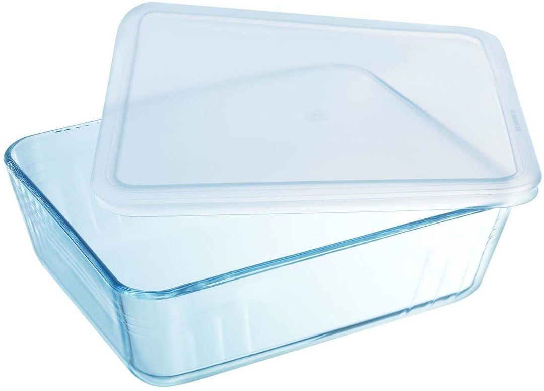 Pyrex Cook and Freeze Rectangle Dish With Plastic Lid 2.6L (25X20cm)
