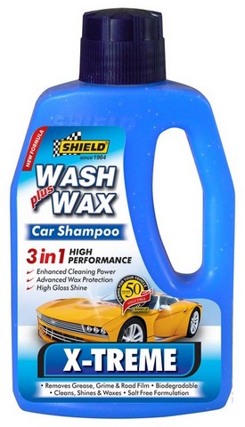 Shield X-Treme Car Shampoo with Active Wax Beads 500ml
