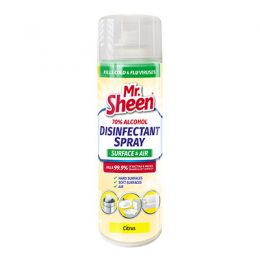 Mr Sheen Disinfectant Aerosol Spray - Citrus 500ml (Best Before: 01.06.2024)