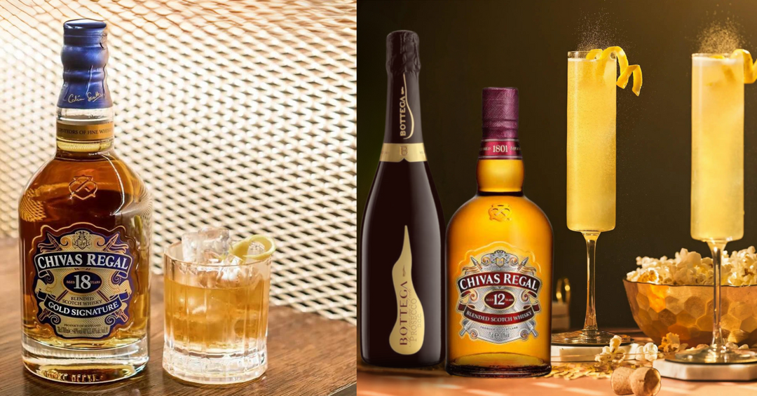 Discover Chivas Signature Cocktail:  Royal Chivas 75 and Chivas Old Fashioned