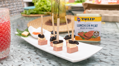 Idée Apéro : Brochettes Apéritives de Tulip, Fromage et Pruneau