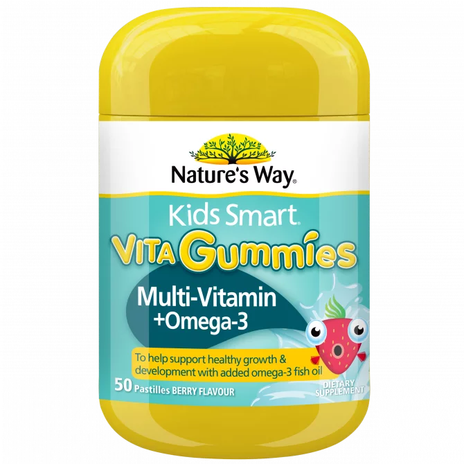 Nature's Way Kids Gummies Multi-vitamin + Omega 3 (50 gummies)