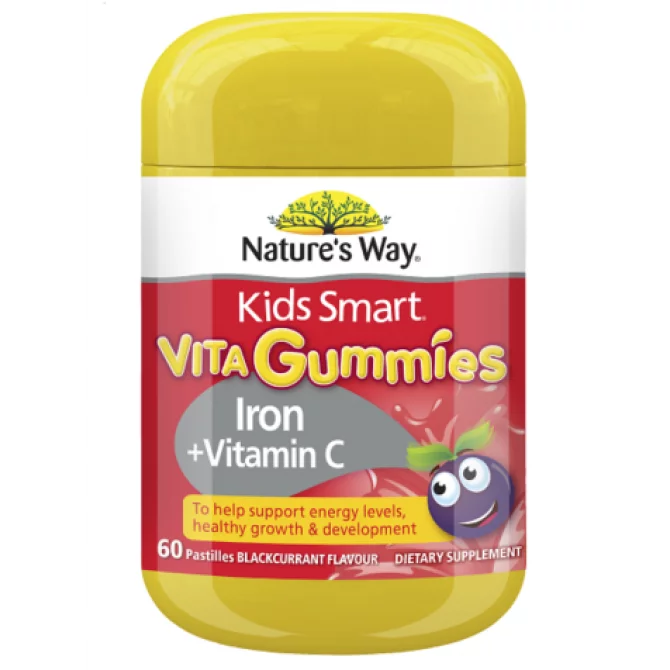 Nature's Way Kids Gummies Iron + Vitamin C (60 gummies)