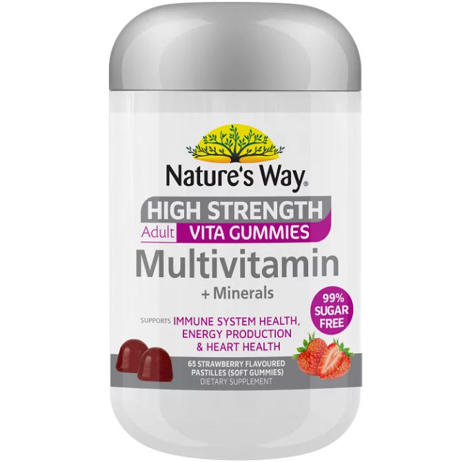 Nature's Way High Strength Adult Gummies Multi-vitamin + Minerals (65 gummies)