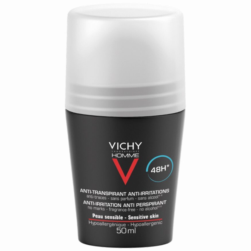 Vichy Homme Deo Bille Anti Irritation 48h 50ml