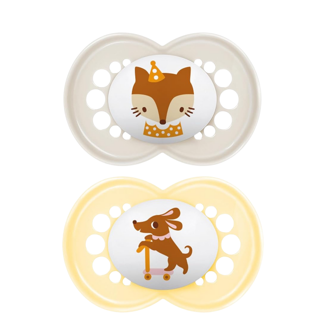 MAM Sucette Silicone Original 18+ Mois Animaux (Lot de 2)