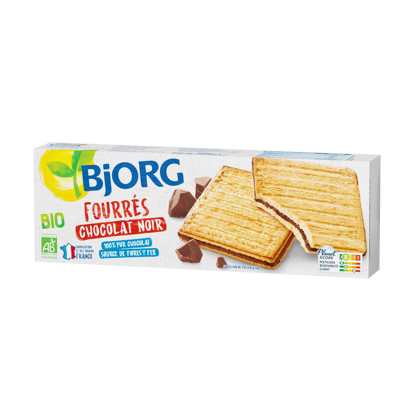 Bjorg Biscuit Fourre Chocolat Noir Bio 150g