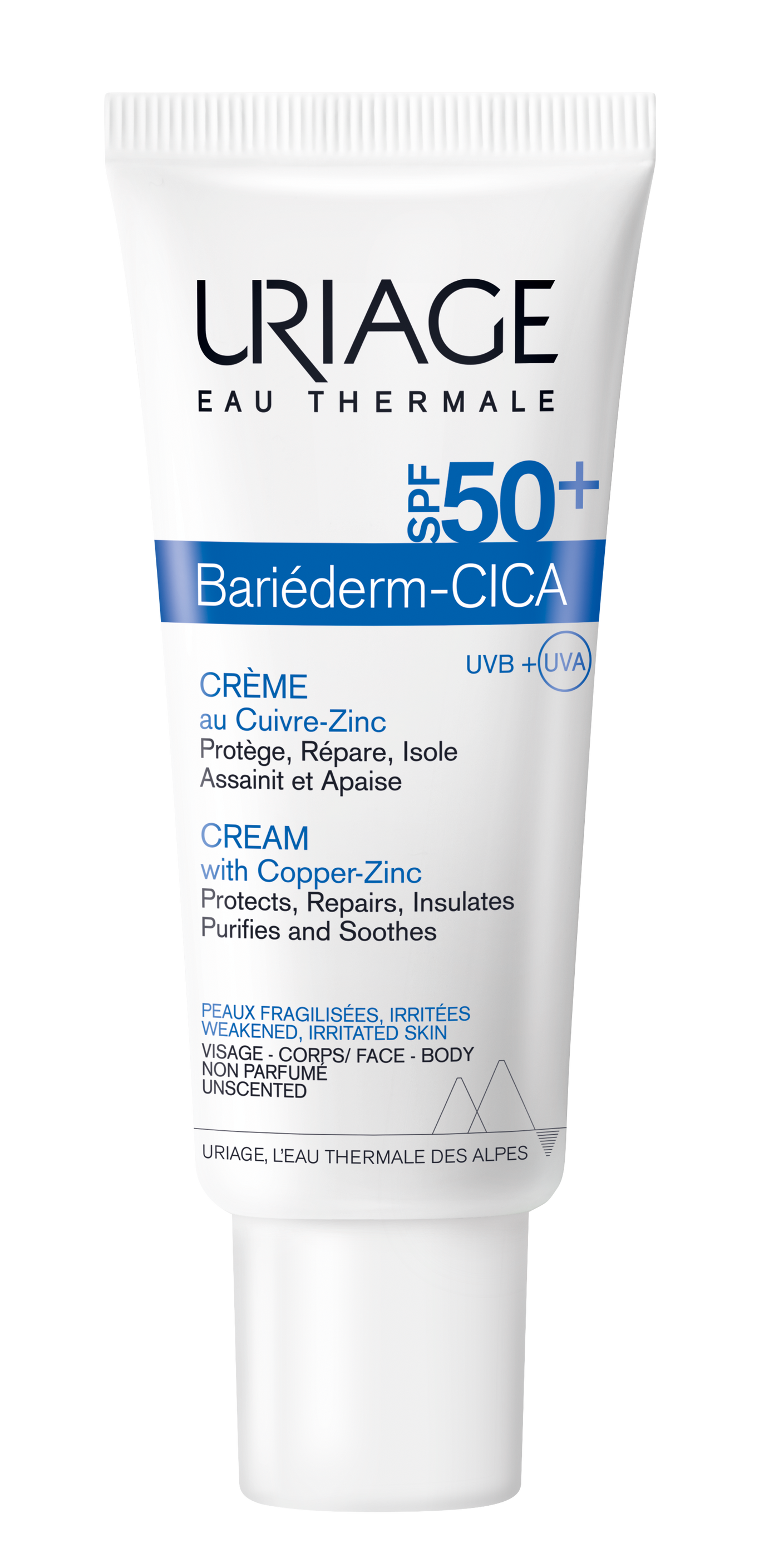 Uriage - Bariederm Cica Crème SPF50+ - 40Ml