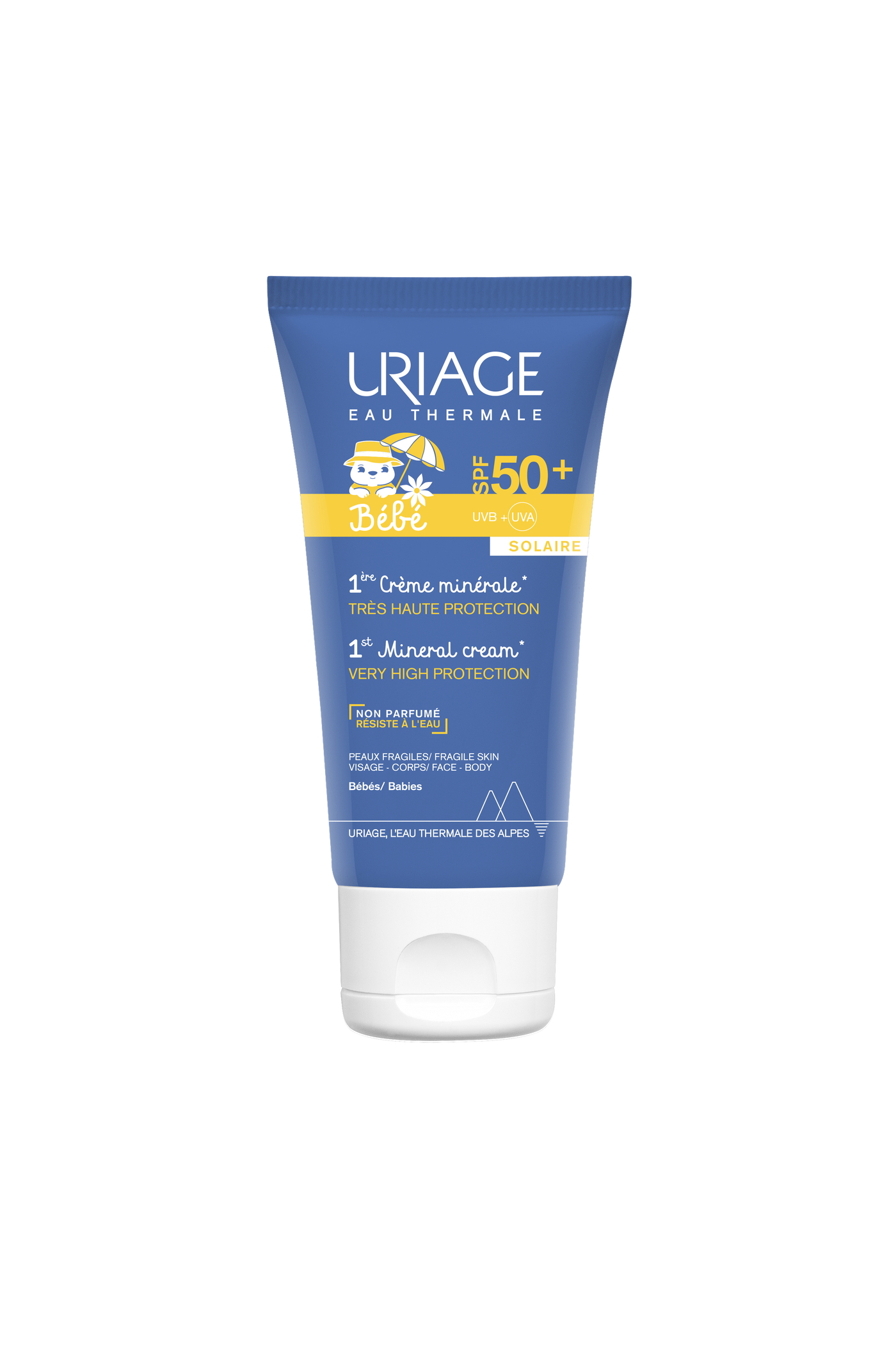 Uriage -1ère Crème Minérale SPF50+ - Tube 50Ml