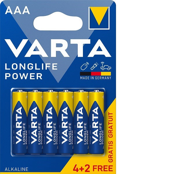 Varta Longlife Power 4903 - AAA 6 batteries (4+2 free)