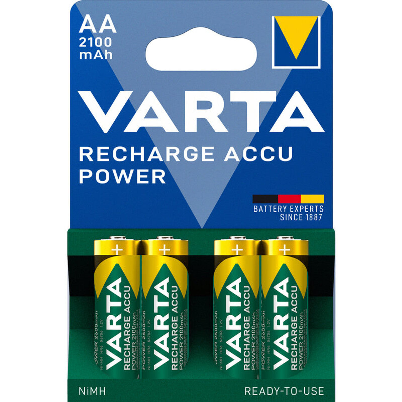 Varta Rechargeable 56706 Ready to Use (2100 mAh) - (4xAA batteries)