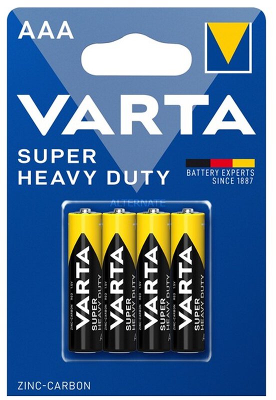 Varta Super Heavy Duty 2003 - (4xAAA batteries)