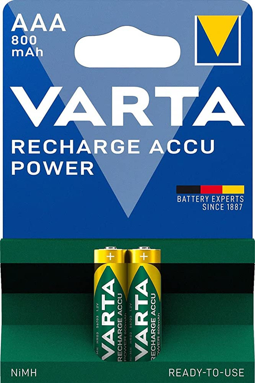 Varta Recycled rechargeable Accu - (2 batteries - AAA 800mAh)