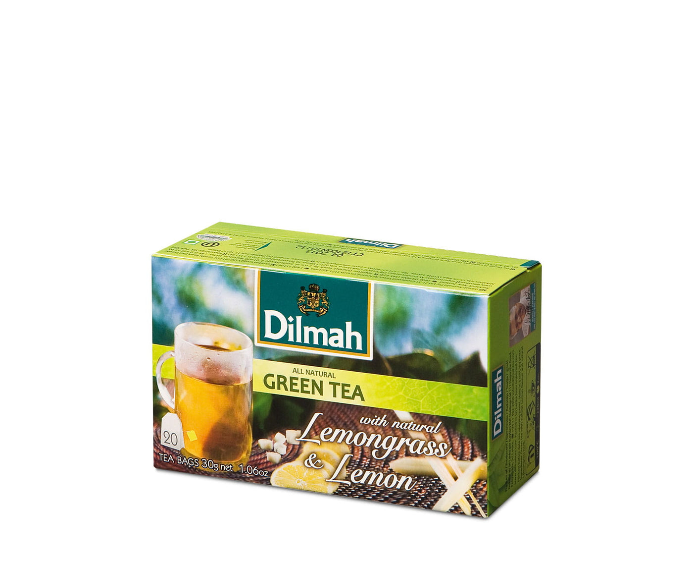 Dilmah Tag Lemongrass Green Tea 30g