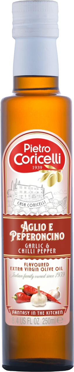 Pietro Coricelli Extra Virgin Olive Oil Garlic Chili Pepper 250ml