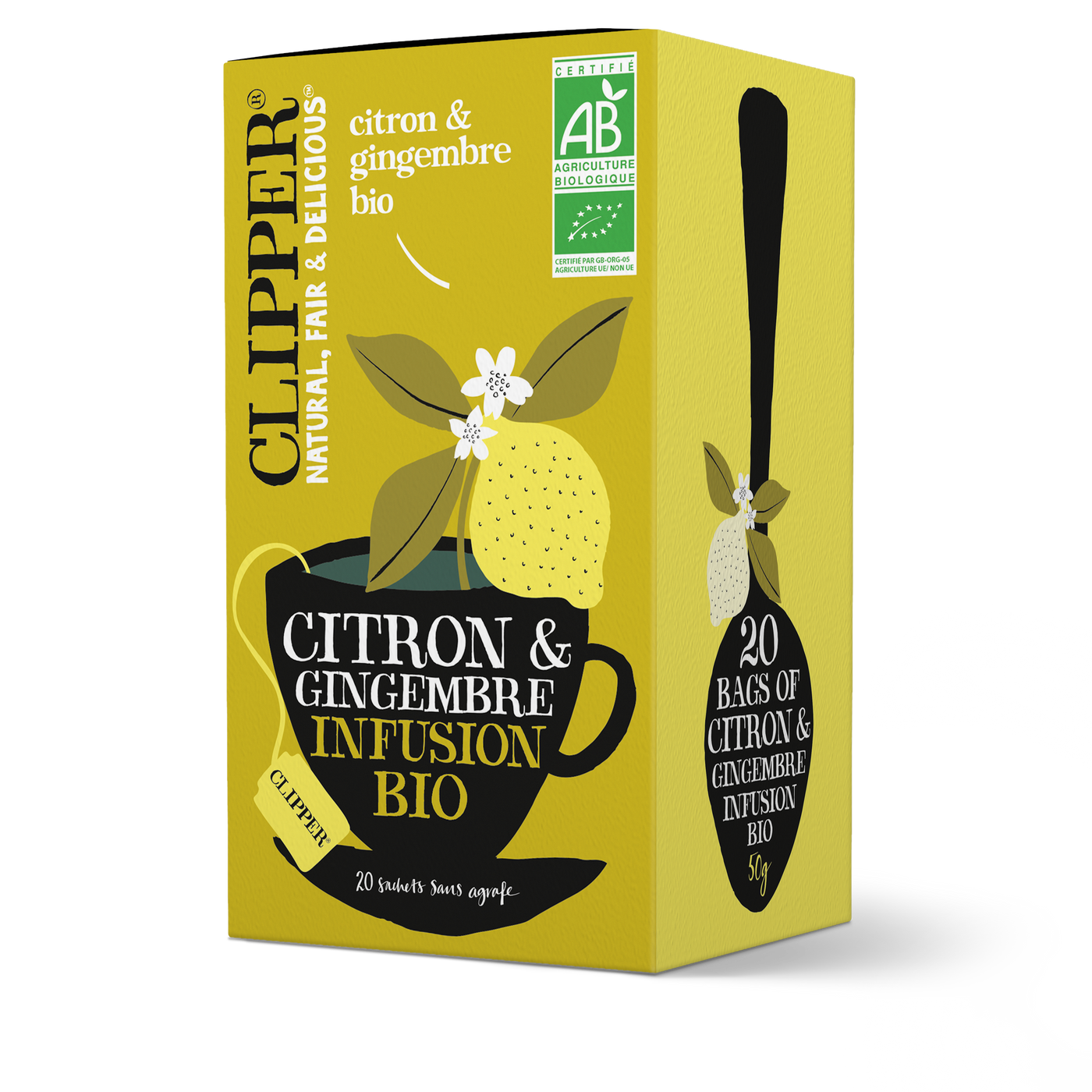 Clipper Infusion Citron & Gingembre 50g