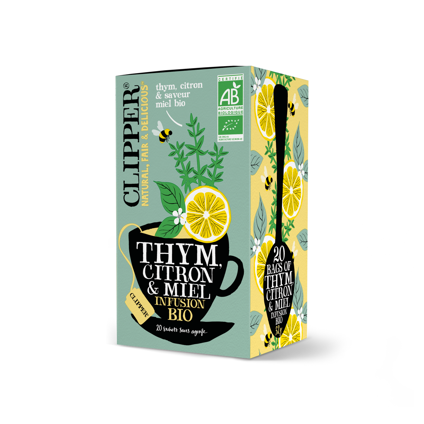 Clipper Thym Citron & Miel infusion Bio 32g