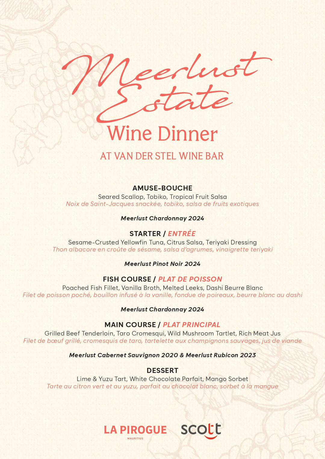 Meerlust Wine Dinner