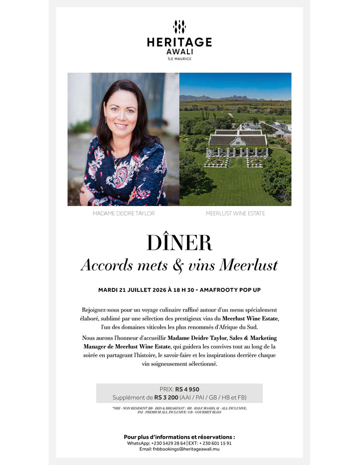 Meerlust Wine Dinner