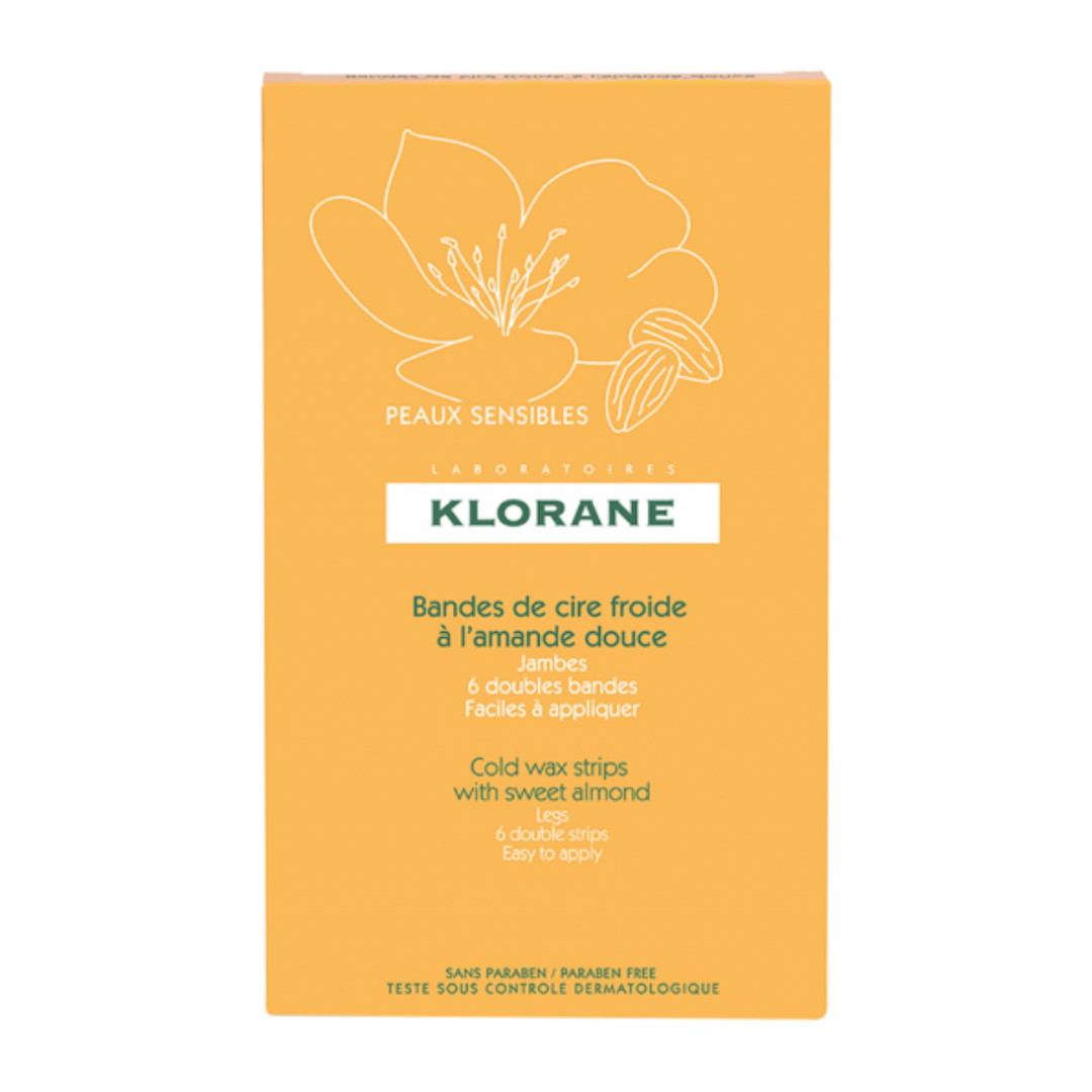 Klorane Bandes de cire froide à l'amande douce Jambes