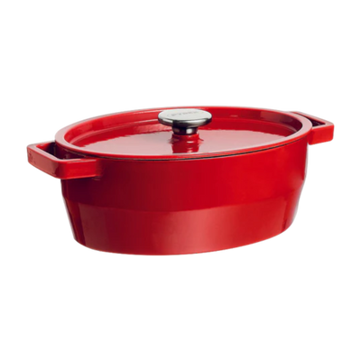 Pyrex Slow Cooker Cast Iron Oval Casserole 6L (Without Outer Packaging)