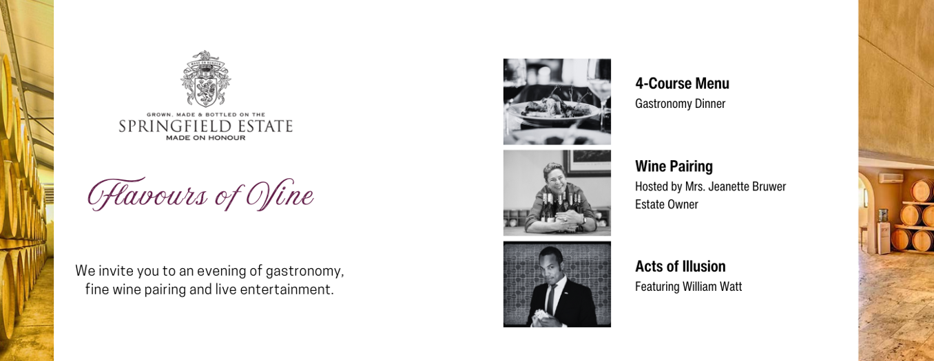 SPRINGFIELD WINE PAIRING DINNER