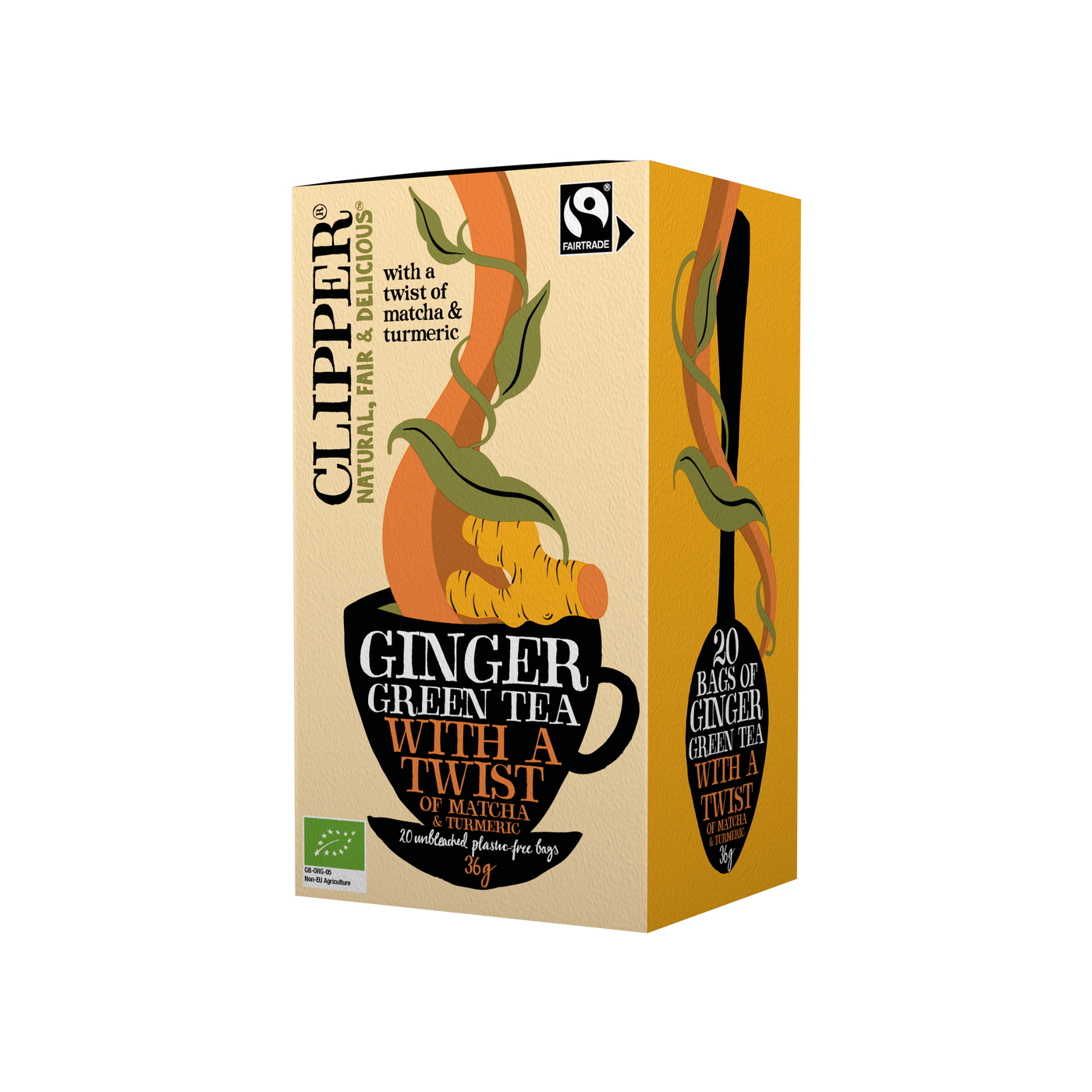 Clipper Ginger Green Tea with a Twist of Matcha & Tumeric 36g