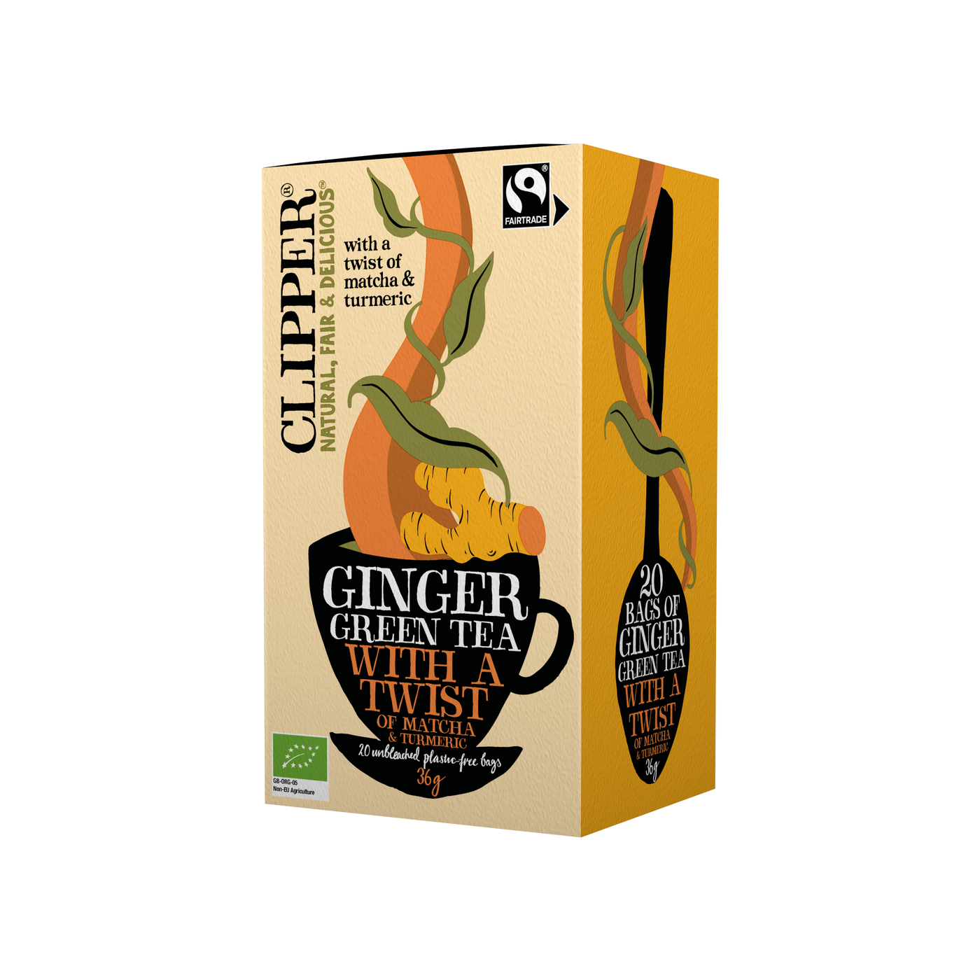 Clipper Ginger Green Tea with a Twist of Matcha & Tumeric 36g – Scott ...