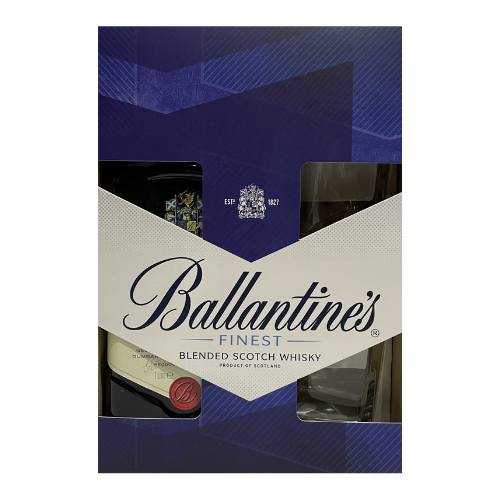Ballantine's Finest 70cl + 2 glasses