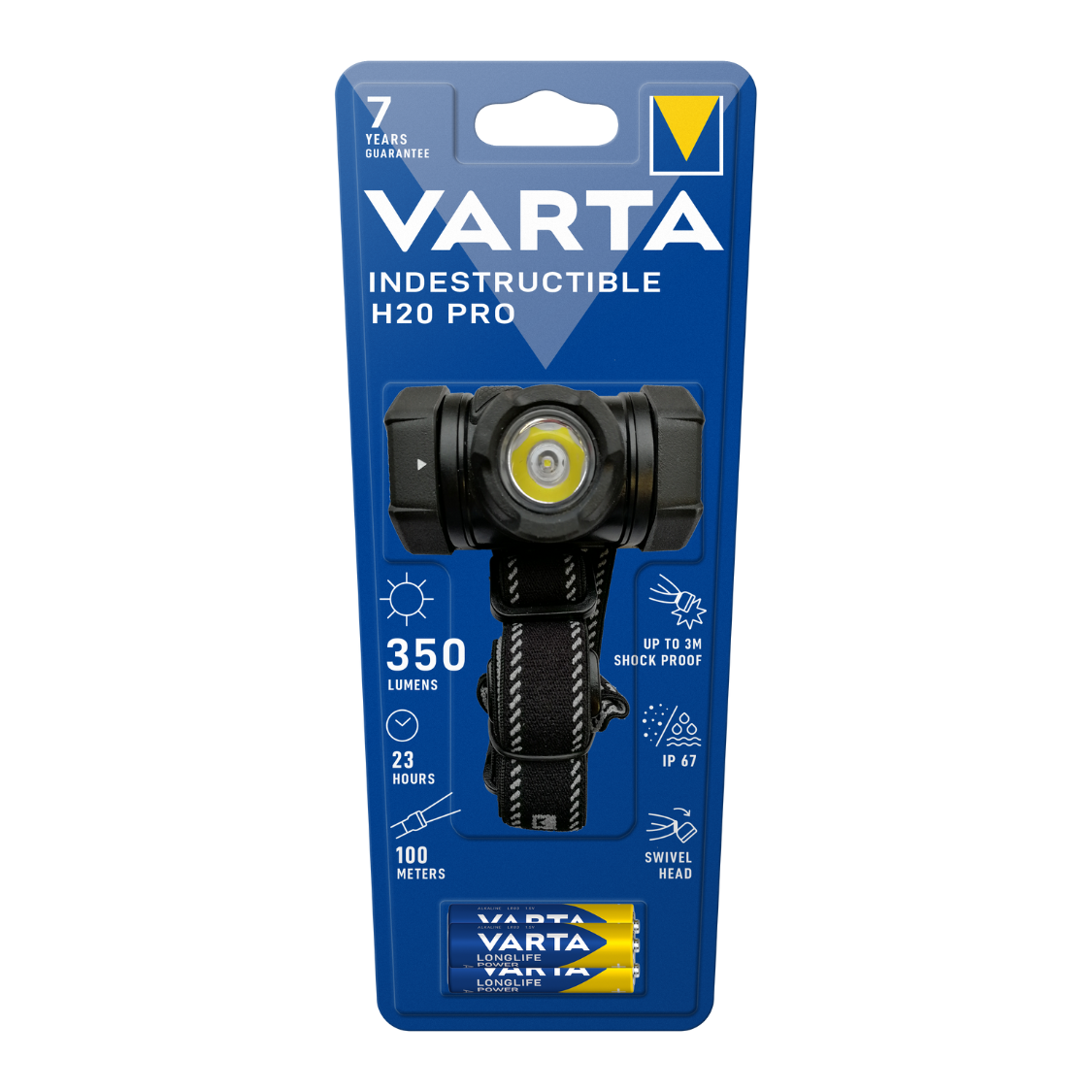 Varta 1W LED Indestructible Head Light 17732 AAA*3