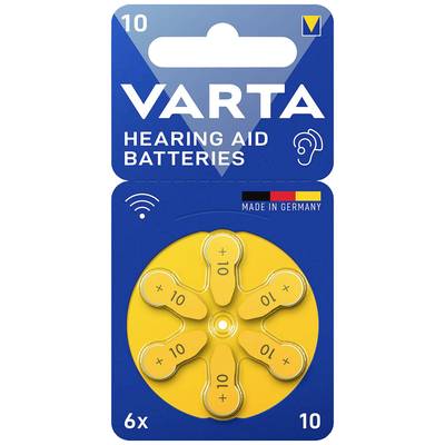 Varta Hearing Aid Batteries 10 Bli 6