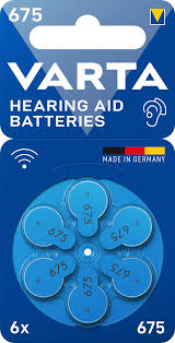 Varta Hearing Aid Batteries 675 Bli 6
