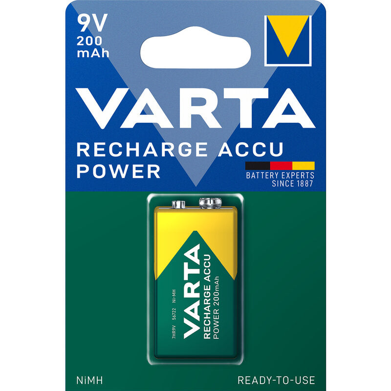 Varta Rechargeable 56722 Ready to use (70mAh)- (1 9V battery)