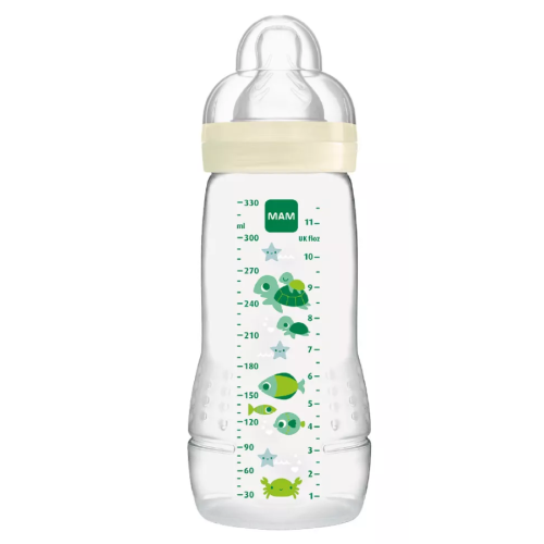 Mam Biberon Easy Anti Active Colique Coloré 330 ml Unisexe (+6 mois)