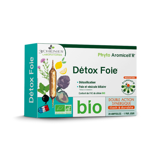 3 Chenes Phyto Aromicell'r Detox Foie 20 Ampoules