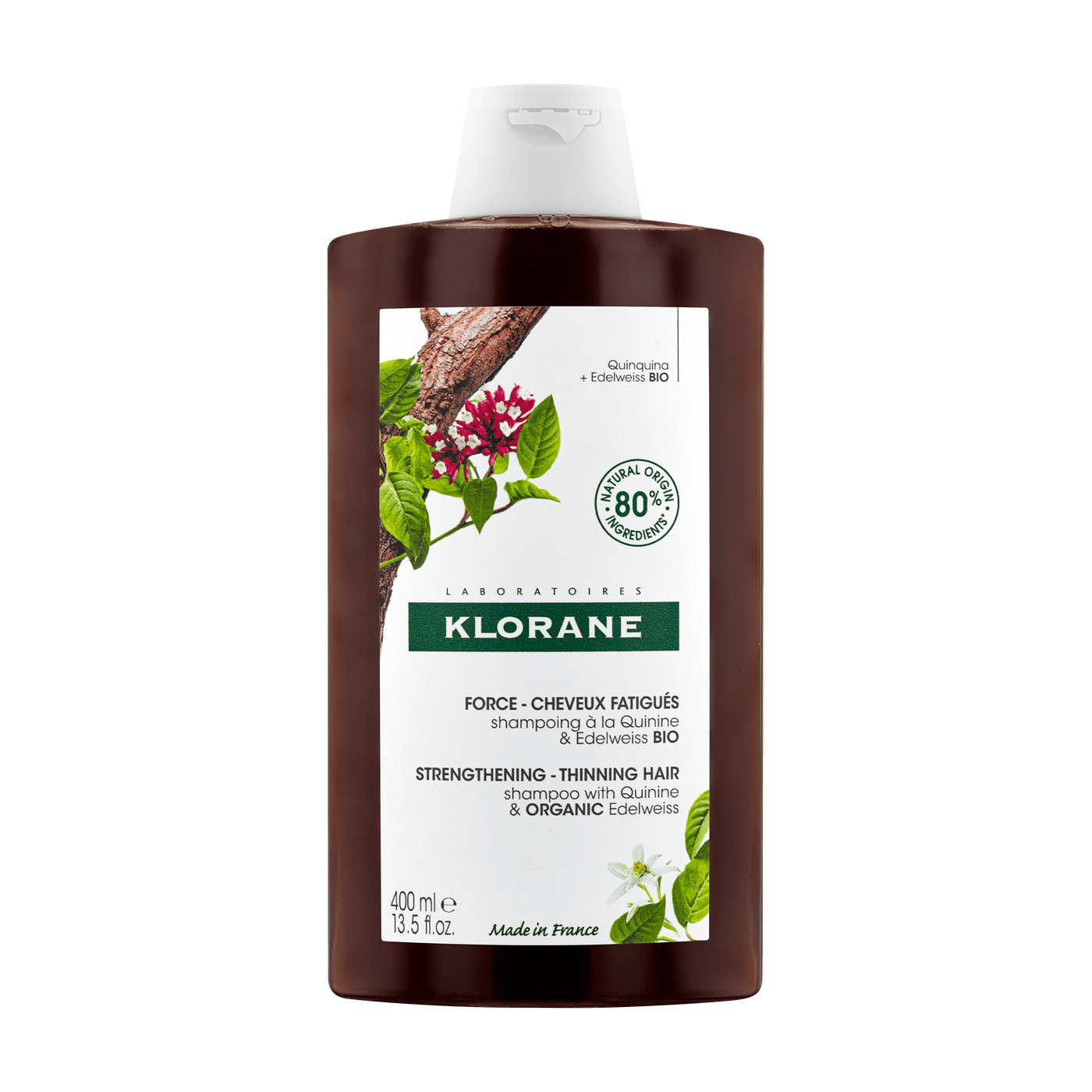 Klorane Shampooing Cheveux Devitalises Quinine + Vit. B6 - 400Ml