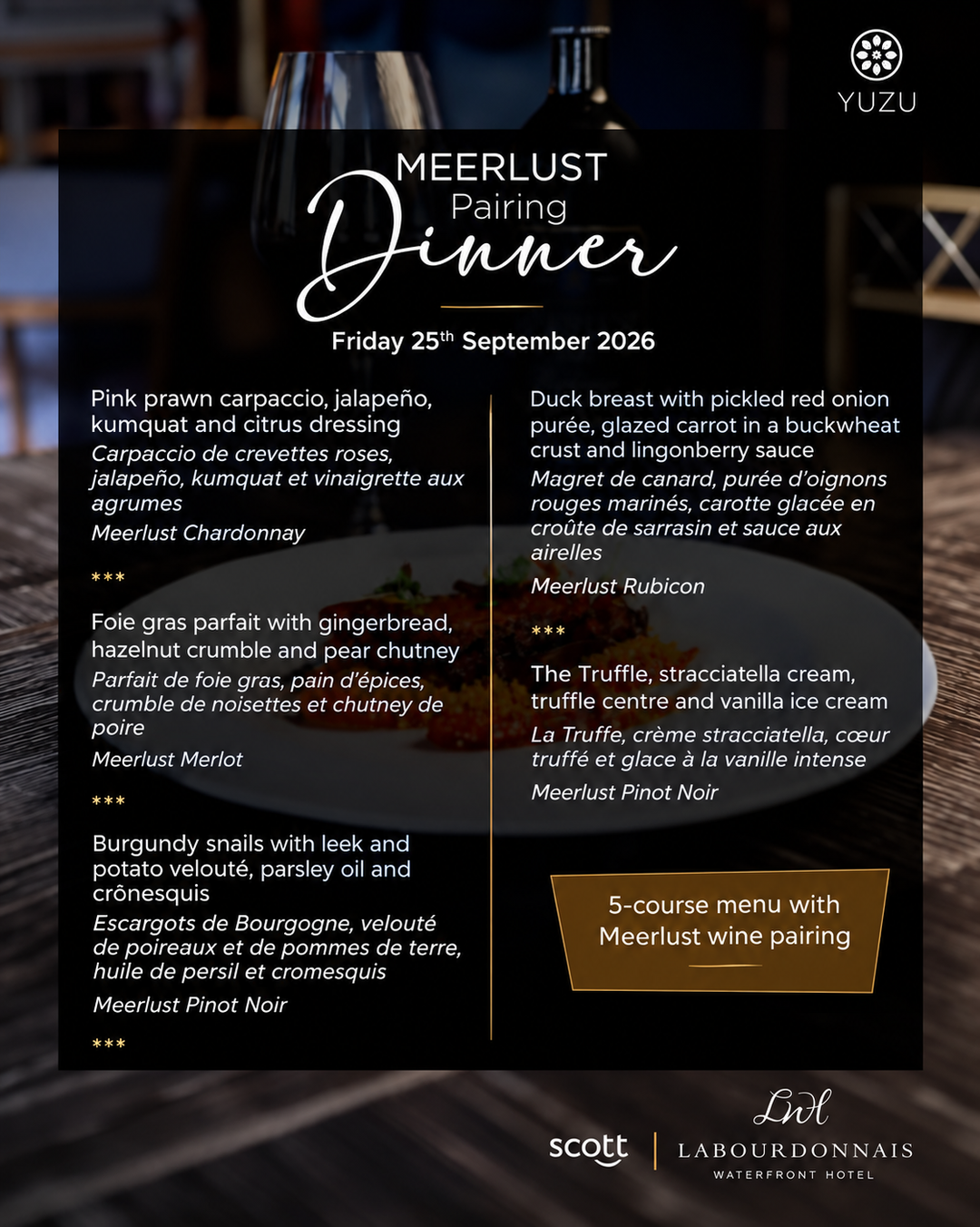 Meerlust Wine Dinner