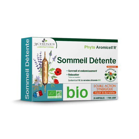 3 Chenes Phyto Aromicell'r Sommeil Détente 20 Ampoules