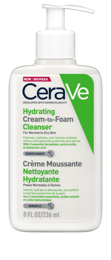 Cerave Creme Moussante Nettoyante Peaux Normales A Seches 236ml