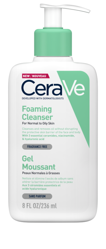 Cerave Gel Moussant Peaux Normales A Grasses 236ml