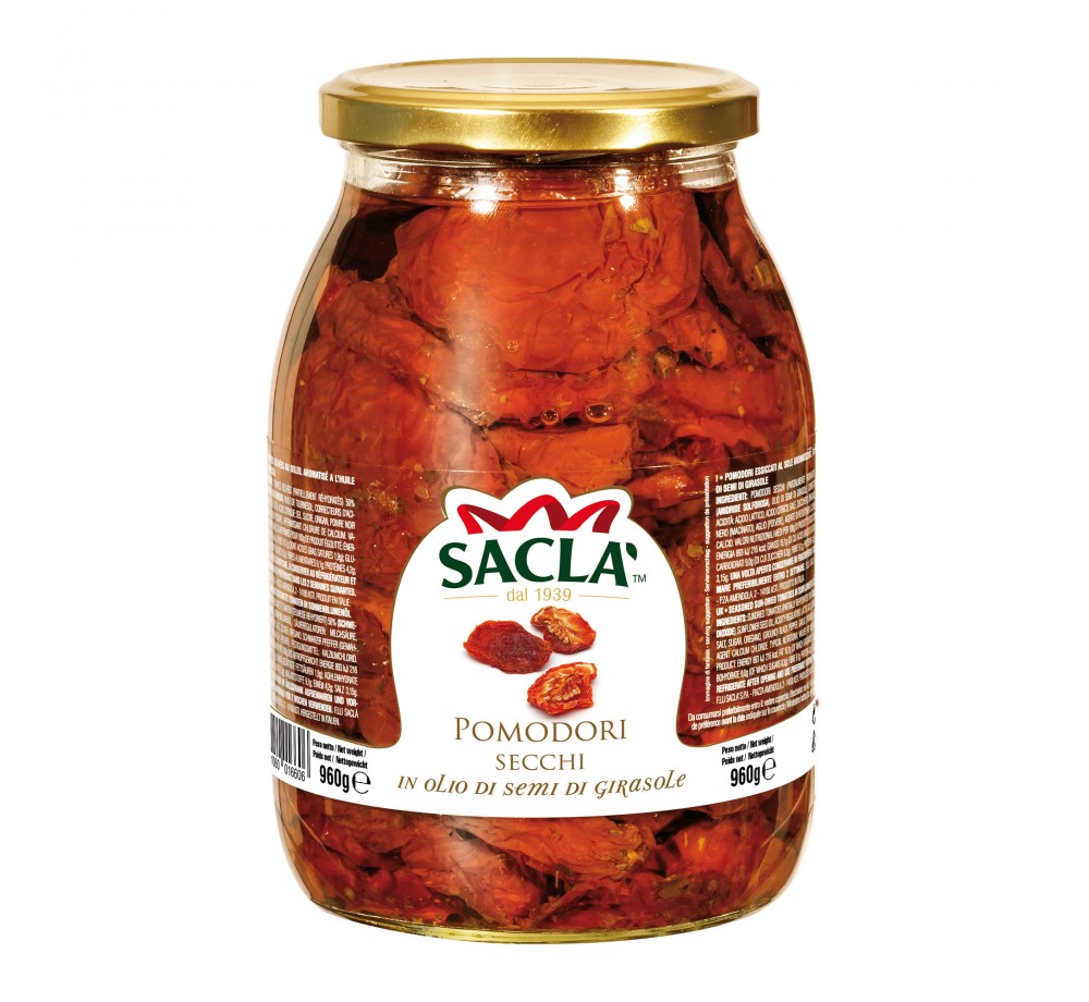 Sacla FS Sundried Tomato in Sunflower Oil 960g