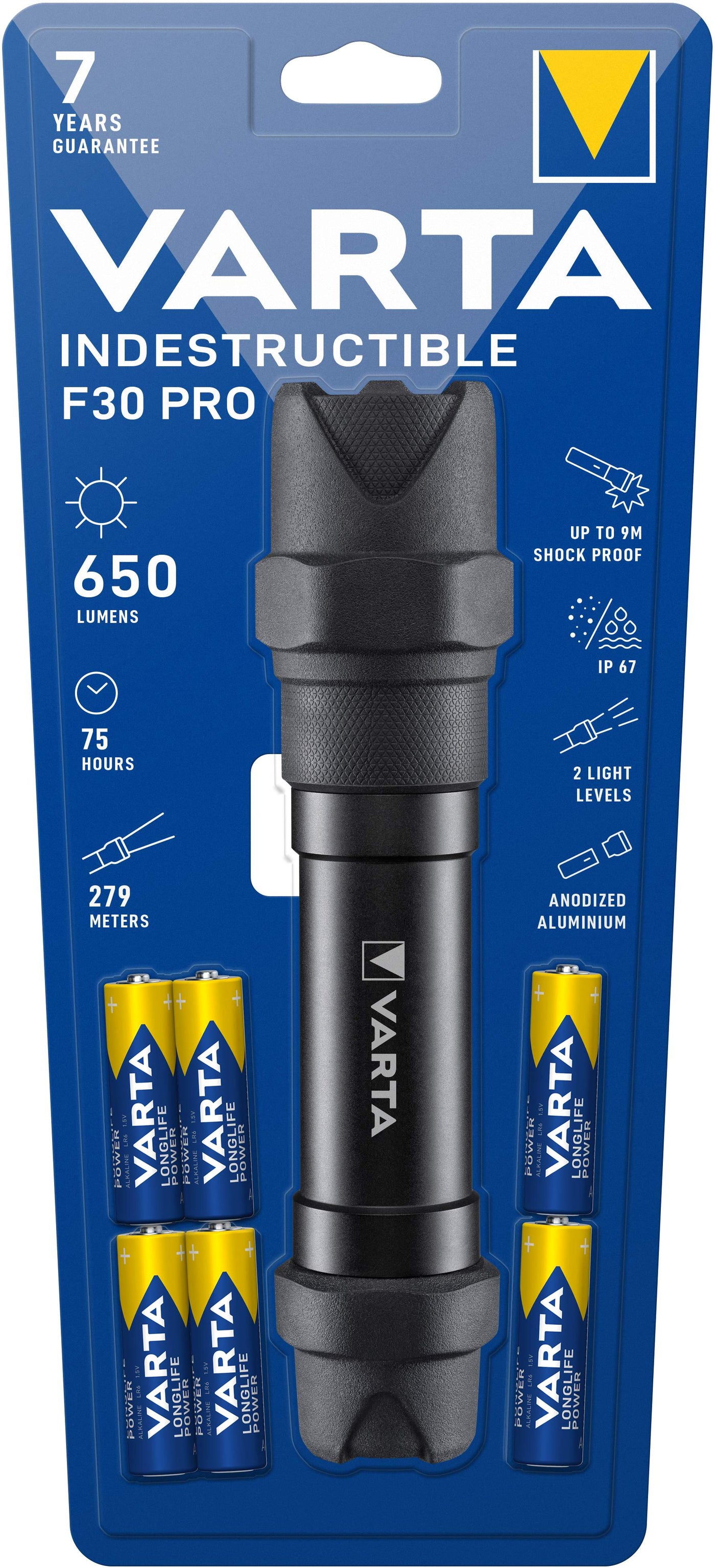 Varta 5 W LED Indestructible Light AA*6 18702 (Batteries included)