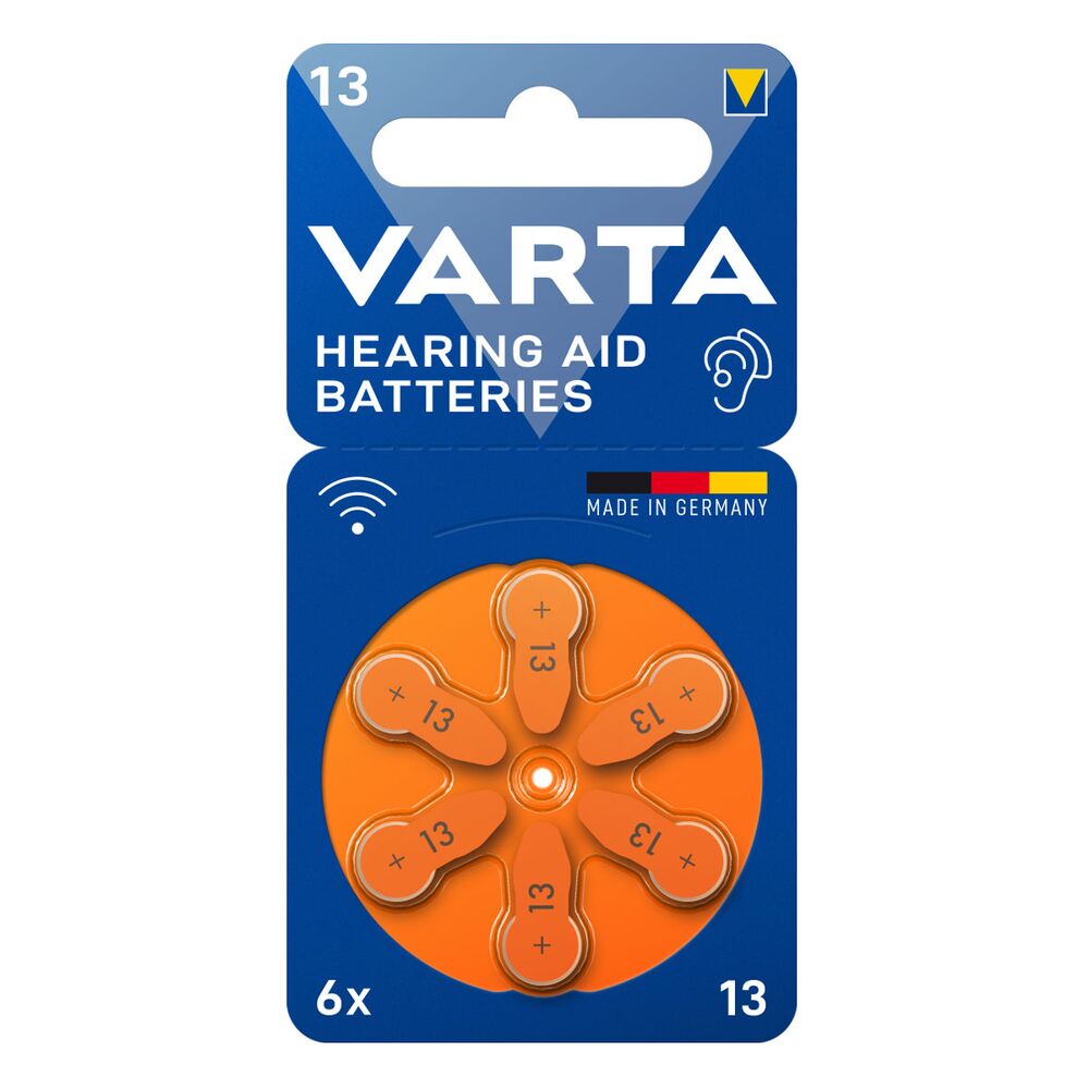 Varta Hearing Aid Batteries 13 Bli 6
